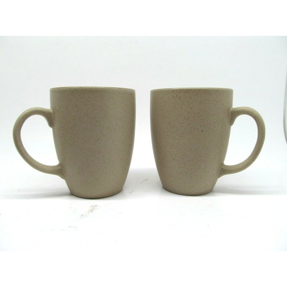 Mikasa Potters Art Cafe Latte 4 Inch 12 Oz coffee Mugs Set Of 2
